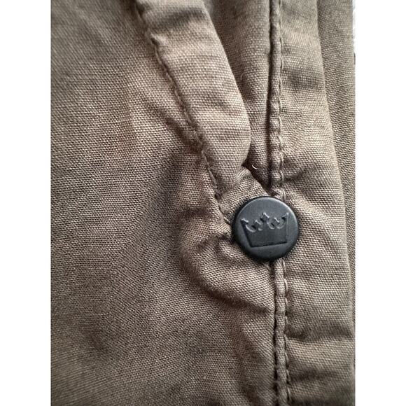 Osklen Cotton Chino Knee Length Military Green Belted Summer Beach Wear Shorts - Picture 7 of 10